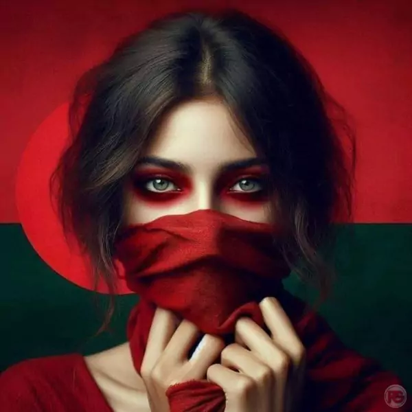 লাল প্রোফাইল পিকচার। red profile picture bangladesh