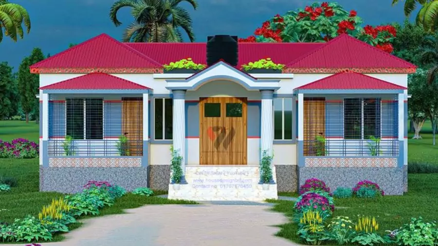 একতলা বাড়ির ডিজাইন
