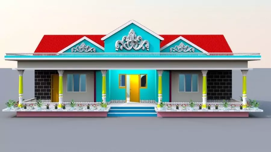 একতলা বাড়ির ডিজাইন
