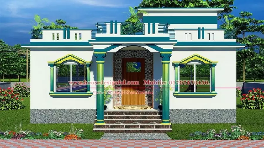৩ রুমের বাড়ির ডিজাইন ছবি