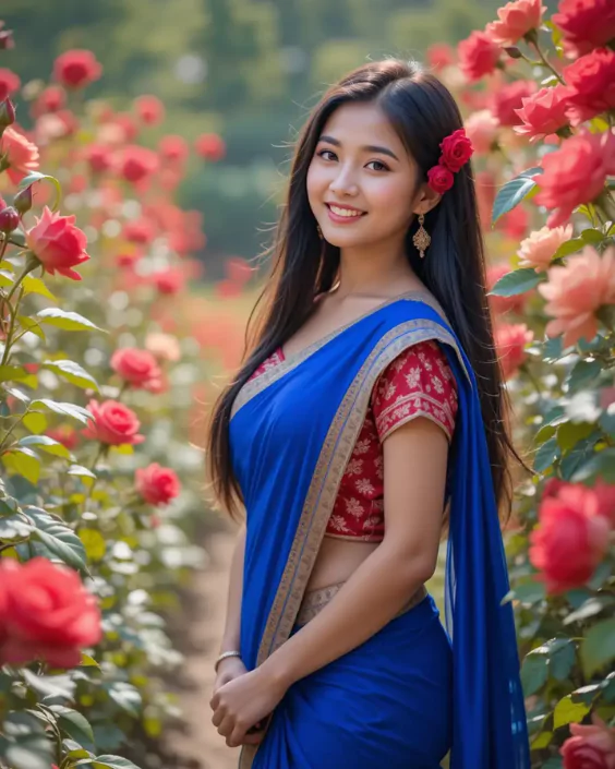 শাড়ি পরা মেয়েদের পিক