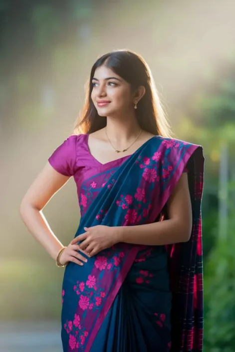 শাড়ি পরা মেয়েদের পিক
