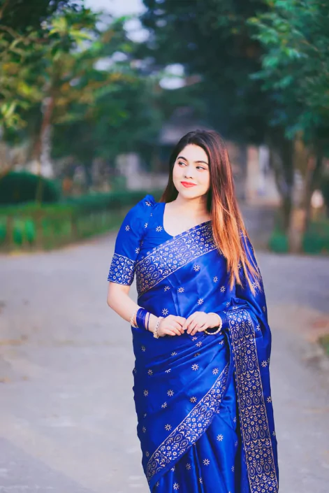 	
নীল শাড়ি পড়া পিক