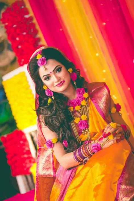 গায়ে হলুদের শাড়ি