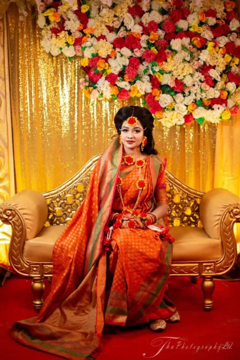 গায়ে হলুদের শাড়ি