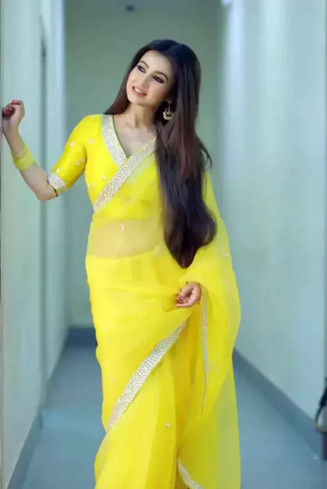 গায়ে হলুদের শাড়ি