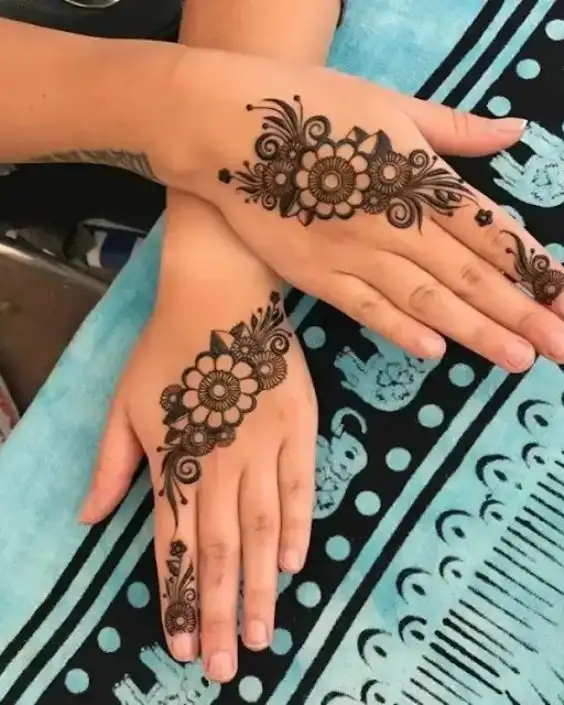 সহজ মেহেদী ডিজাইন ছবি