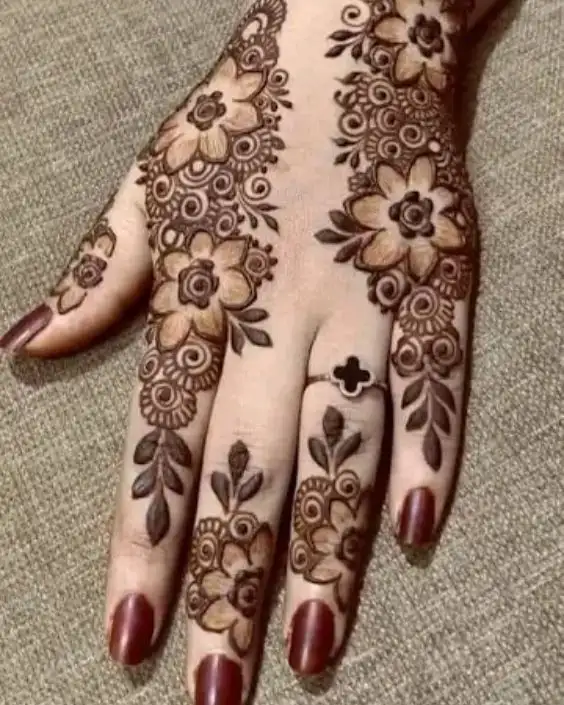 Simple Mehndi Design Photo