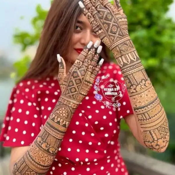 bridal mehndi design gorgeous