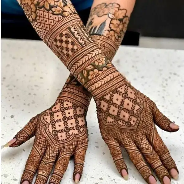 ব্রাইডাল মেহেদী ডিজাইন সিম্পল