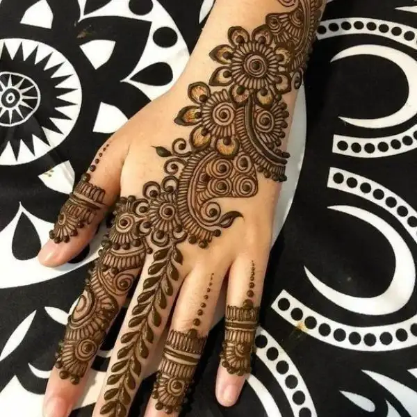 ব্রাইডাল মেহেদী ডিজাইন সিম্পল