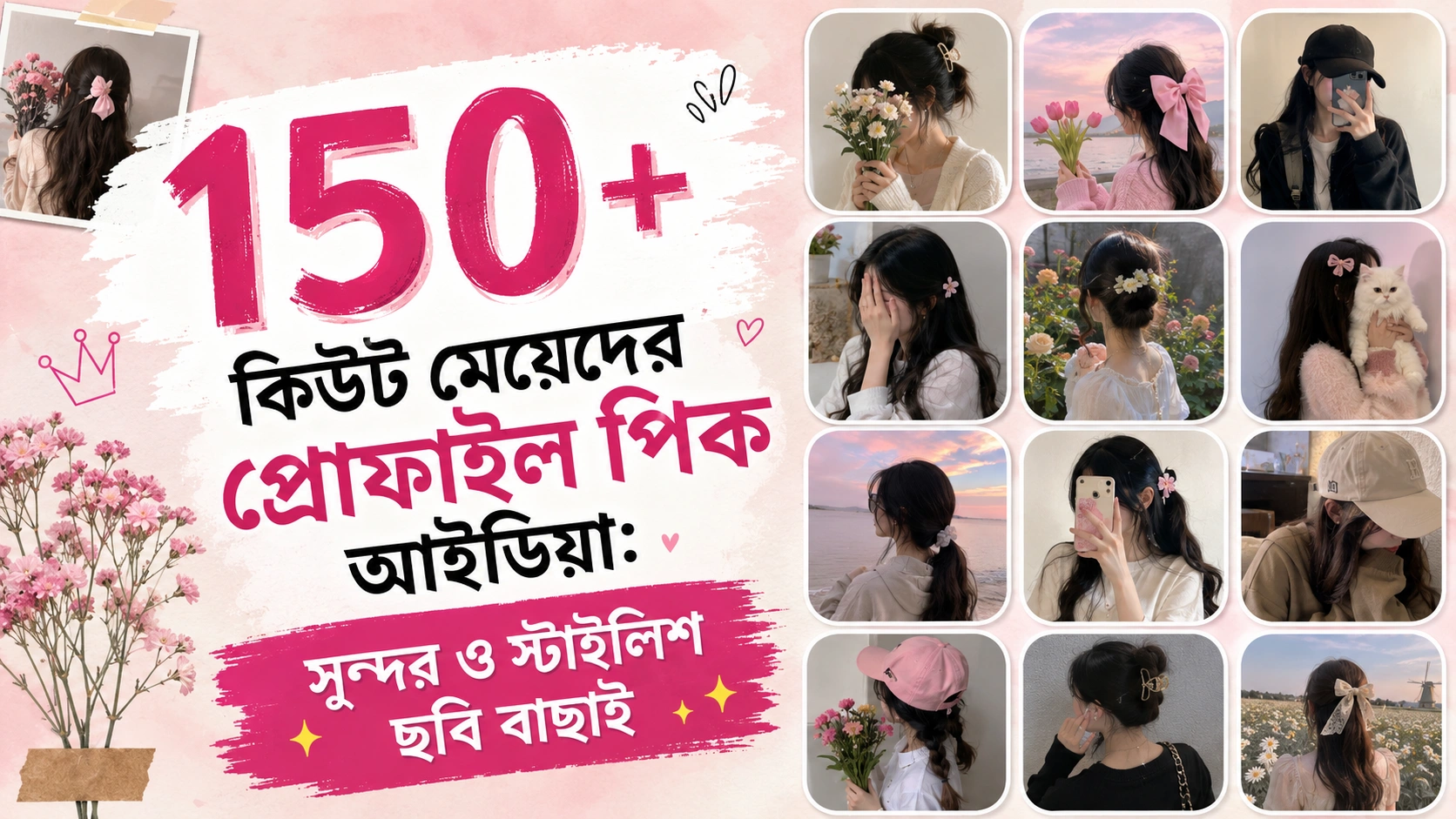 150+ কিউট মেয়েদের প্রোফাইল পিক আইডিয়া: সুন্দর ও স্টাইলিশ ছবি বাছাই